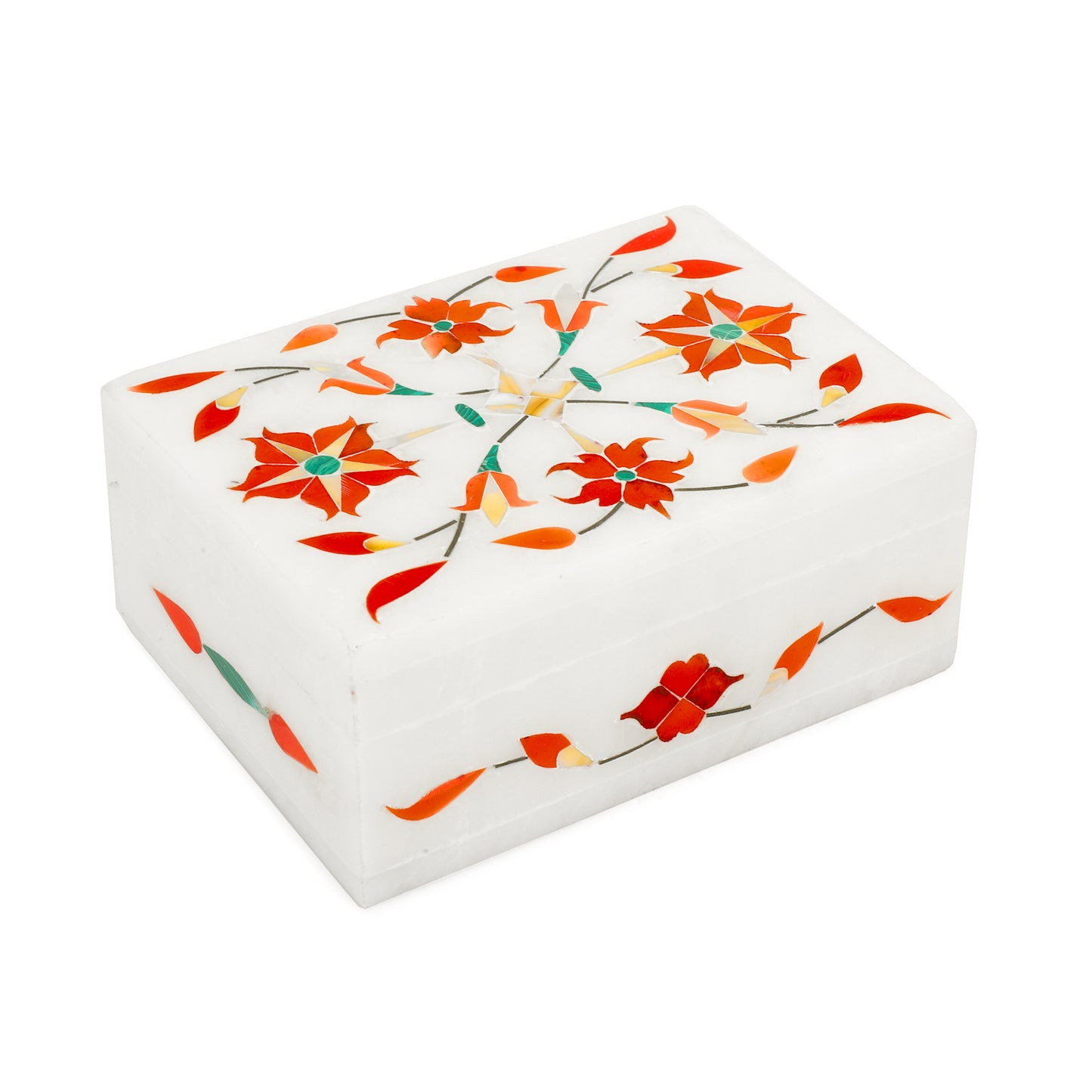 Marble Flower Box - Flower Design
