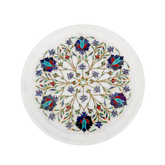 Marble Plate - Rose design