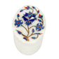 Marble Oval Box -Rose Design