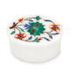 Marble Oval Box -Rose Design