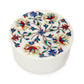 Marble Round Box - Rose Design