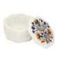 Marble Octagon Box Filigree Work - Rose Design