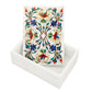 Marble Rectangular Box - Rose Design
