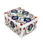Marble Rectangular Box - Rose Design