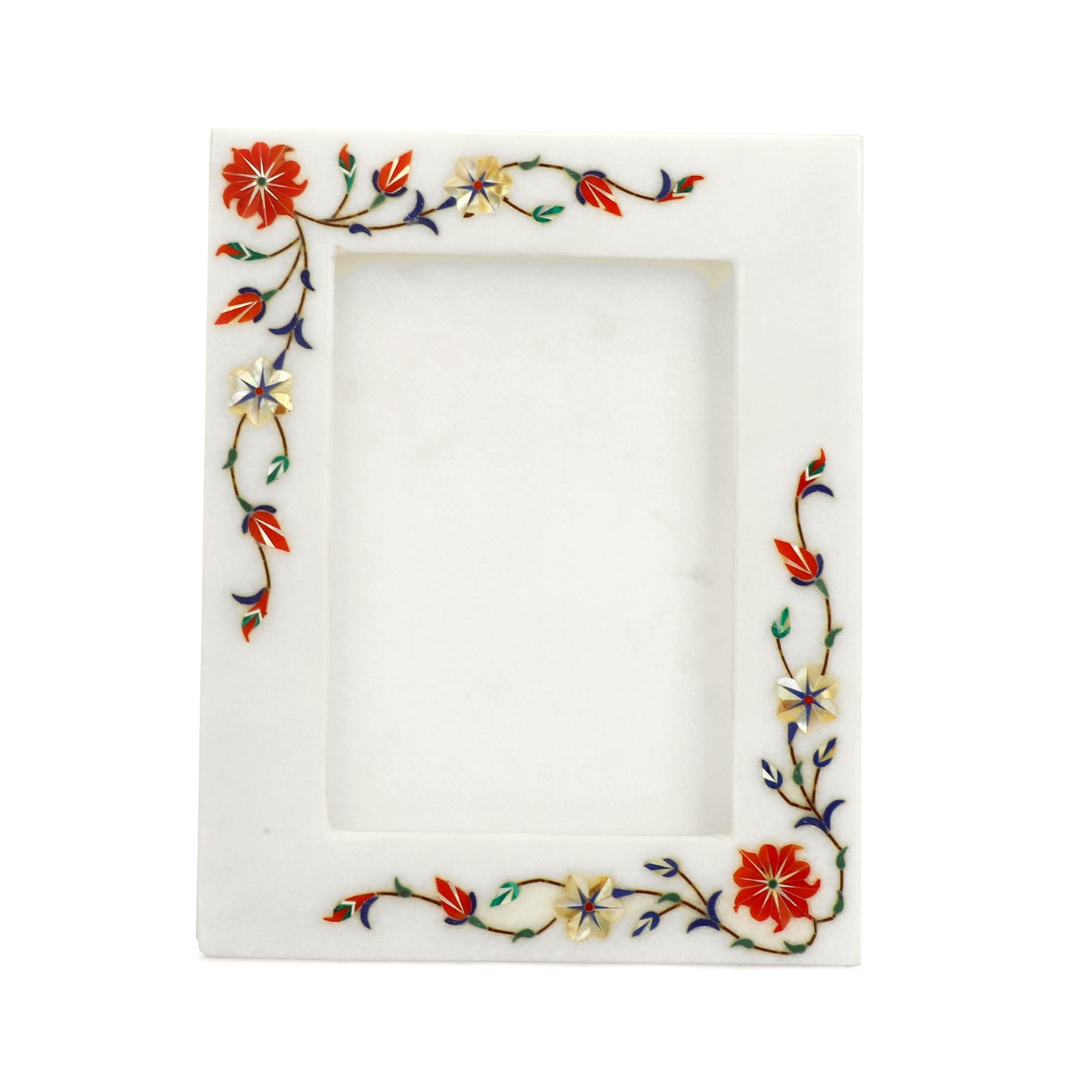 Rectangular Photo Frame  - Flower Design