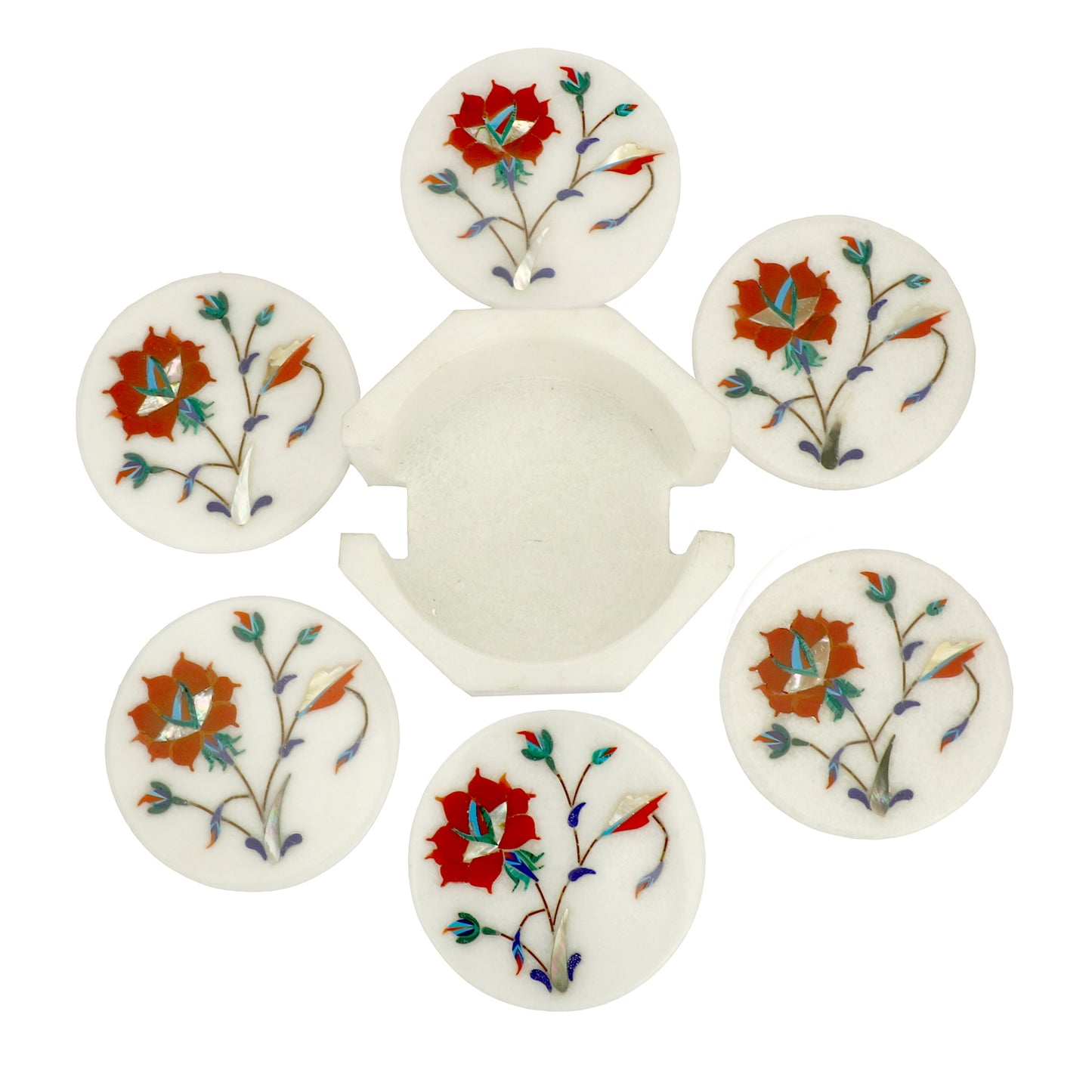 Rose Design Coaster - Rose Design