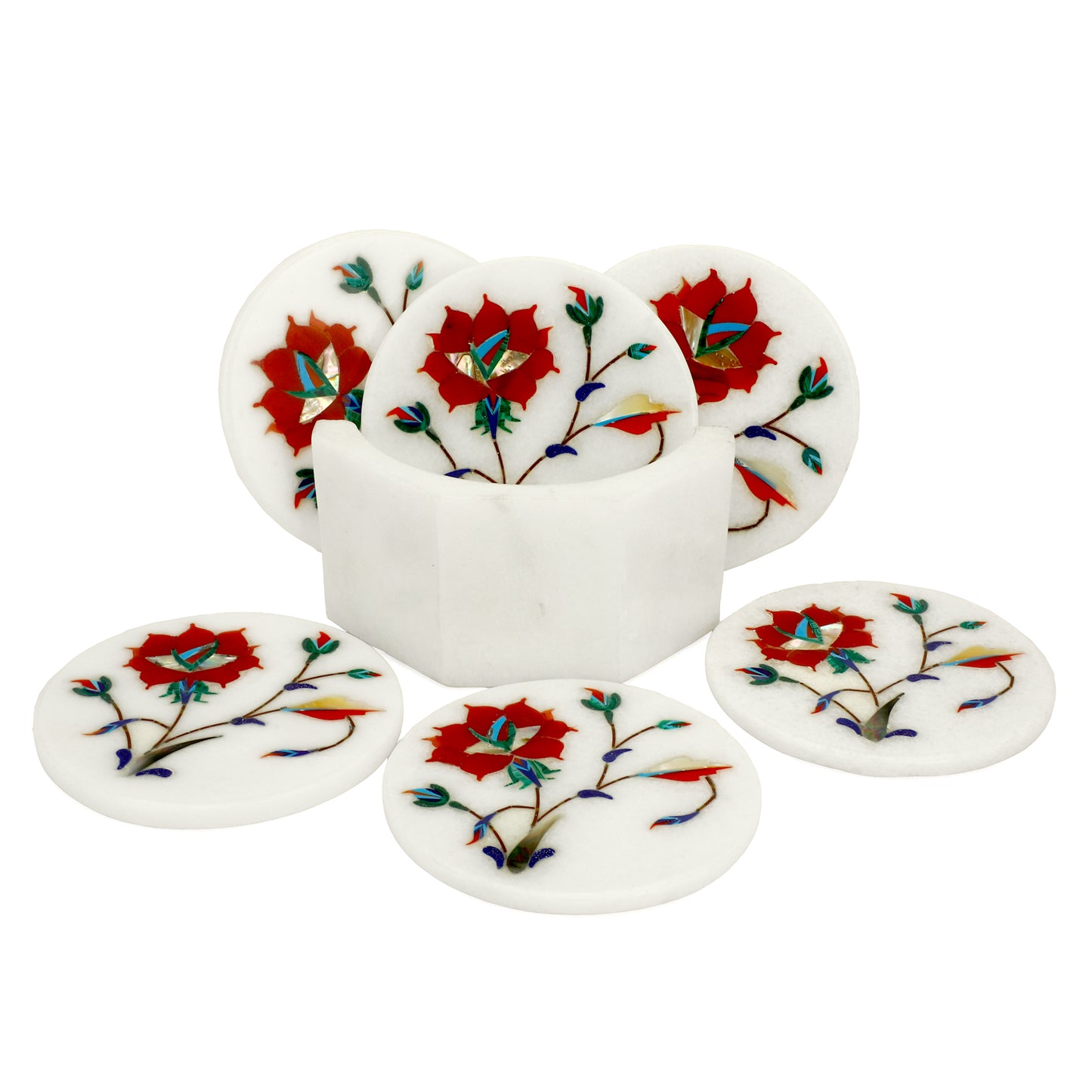 Rose Design Coaster - Rose Design