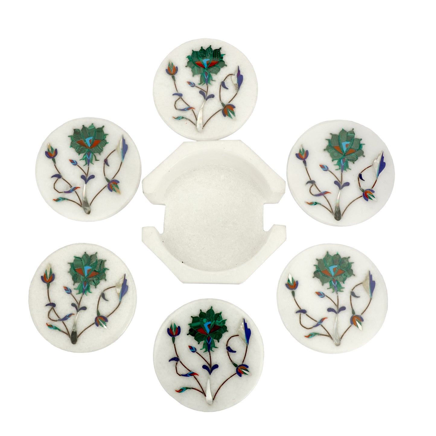 Rose Design Coaster - Rose Design