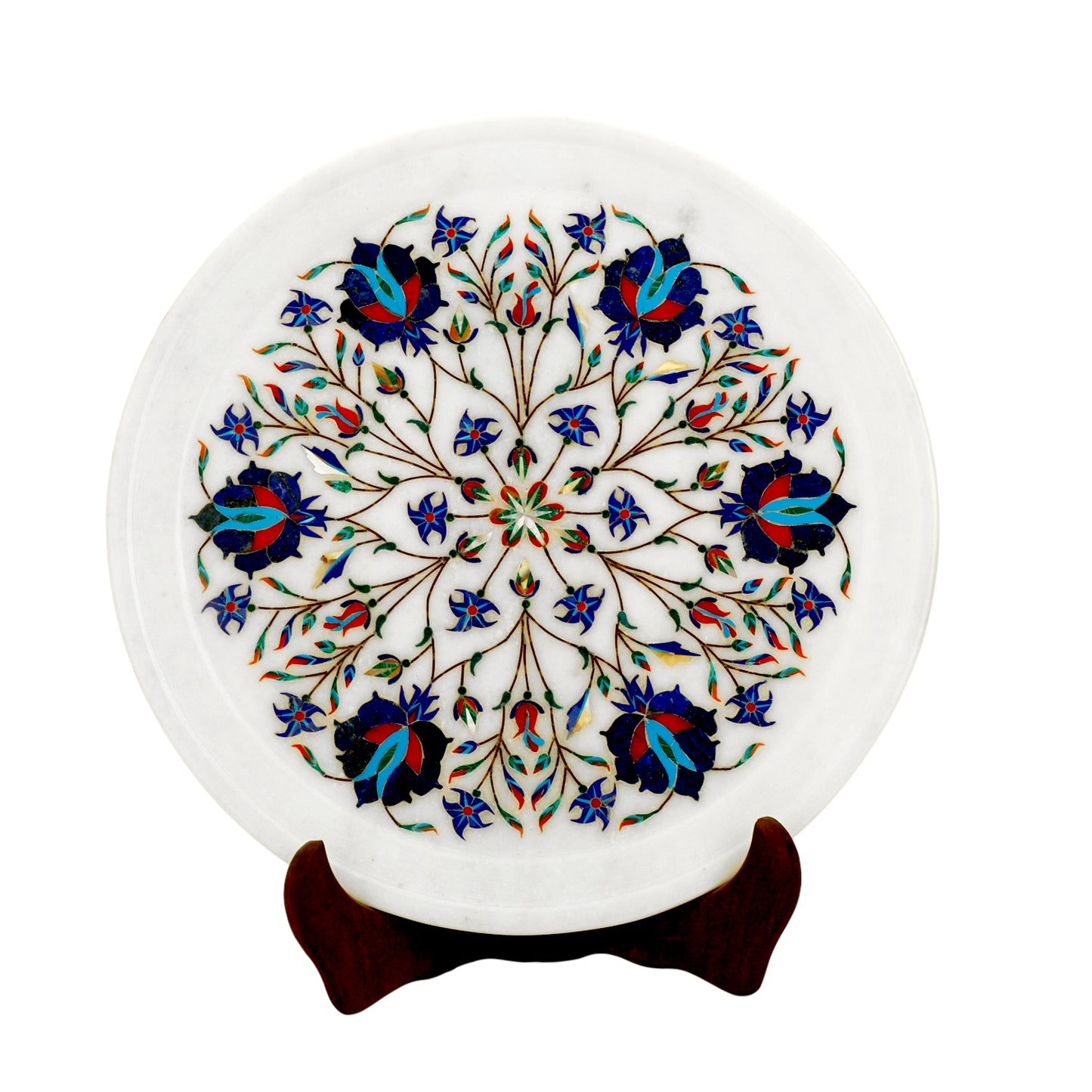 Marble Plate - Rose design