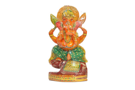 Ganesha sitting on Mouse